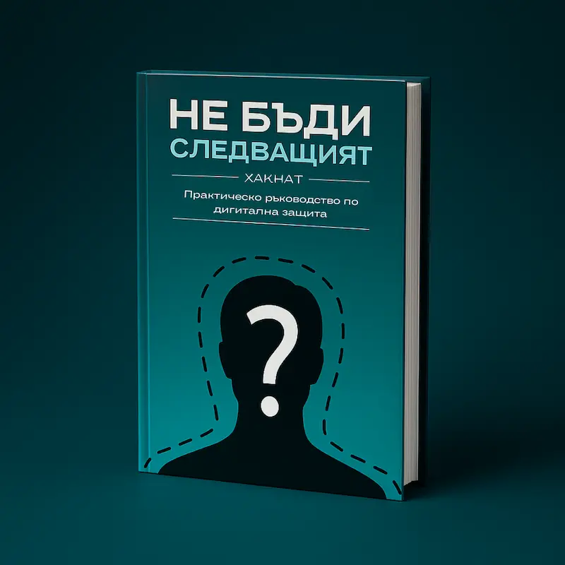 Корица на книгата „Не бъди следващият“ – практическо ръководство по дигитална защита